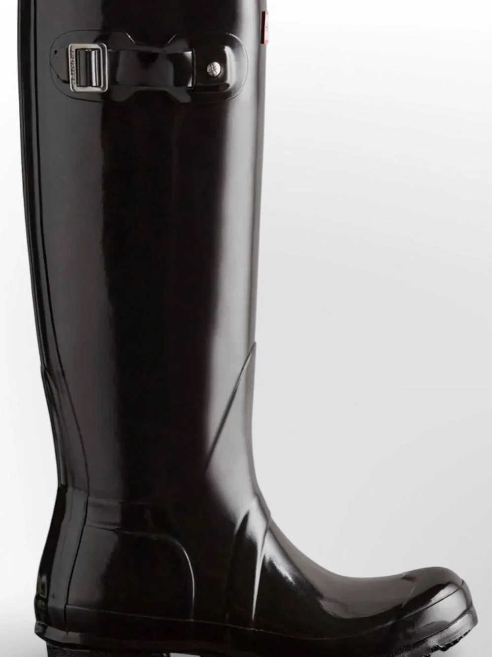 Hunter Original Tall Gloss Rain Boots Black Women’s 5/US 5F Waterproof Knee High